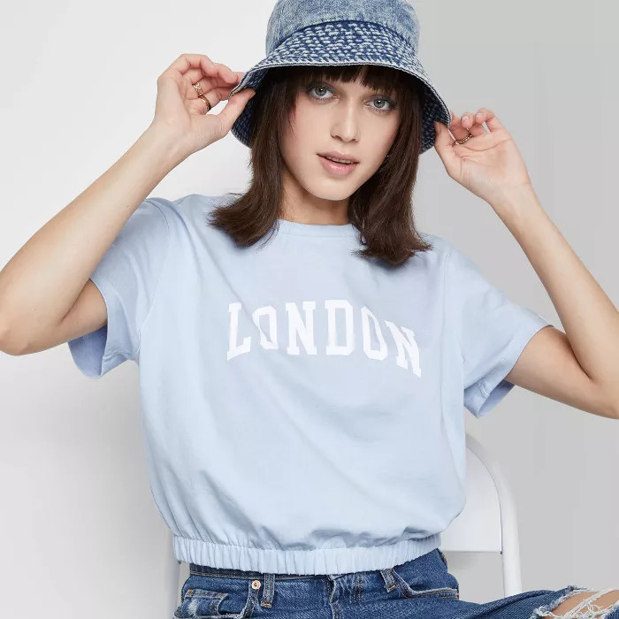 Women's Short Sleeve Banded Boxy T-Shirt - Wild Fable™ | Target