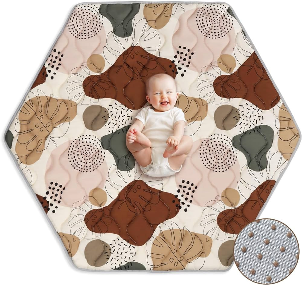 Hexagon Playpen Mat,52" X 48" Thicken Soft Playpen Mat Compatible with Regalo Play Yard 6-Panel a... | Amazon (US)