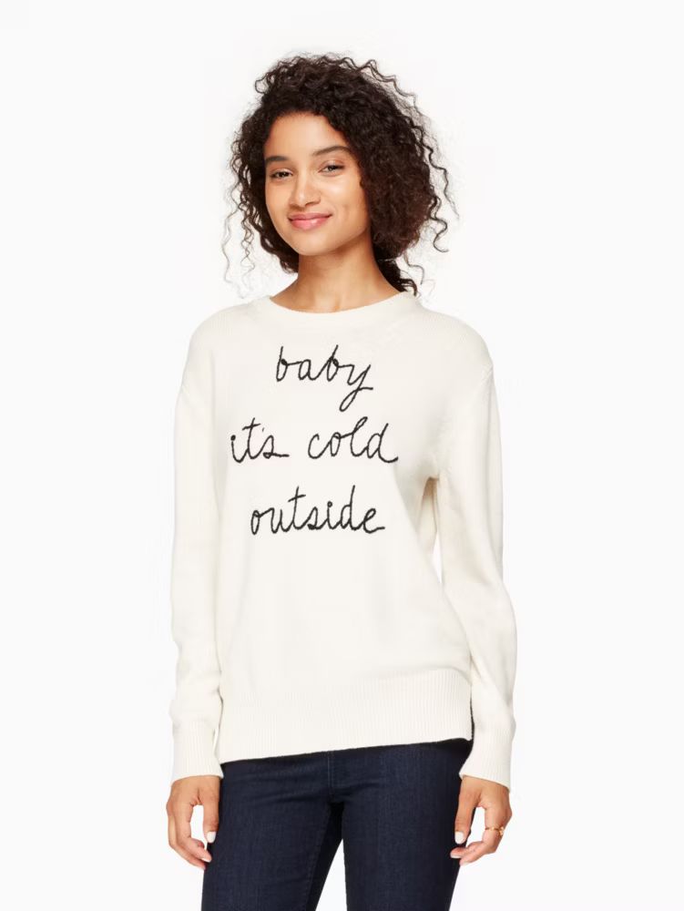 baby it's cold sweater | Kate Spade US