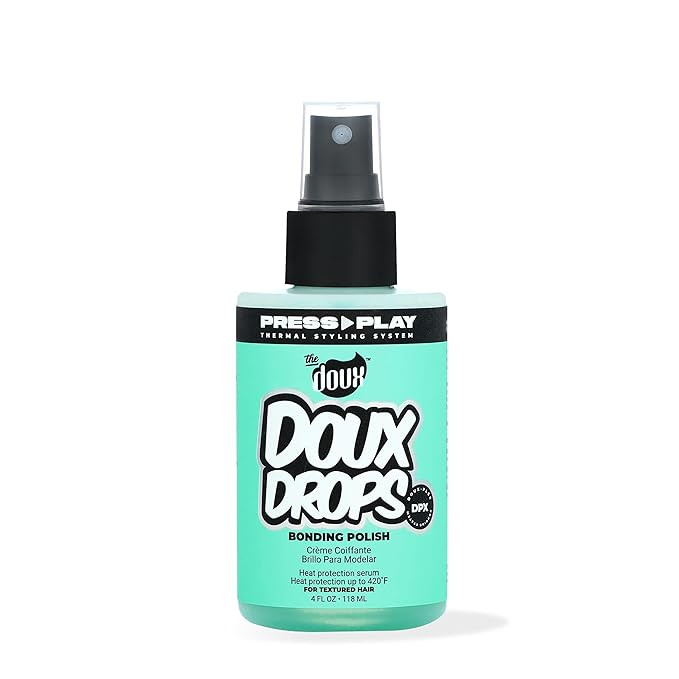 The Doux DOUX DROPS Bonding Polish Spray – Anti-Humidity Hair Smoother & Heat Protectant for Cu... | Amazon (US)