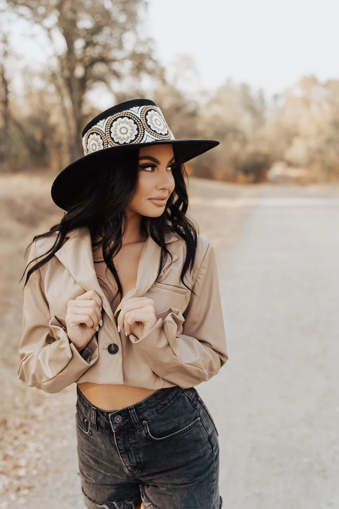 Boater Hat amelia in Black - Etsy | Etsy (US)