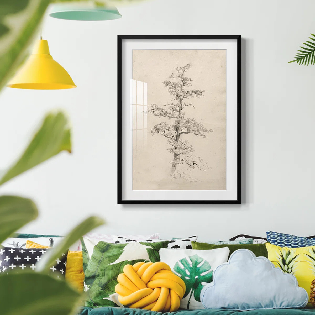 Vintage Sketch C -Framed Print | Wayfair North America