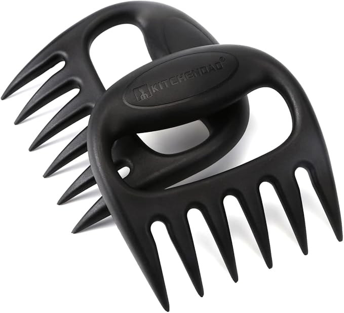 KITCHENDAO Meat Shredder Claw, Fully Solid to Create Strongest BBQ Meat Forks, Lock Mechanism for... | Amazon (US)