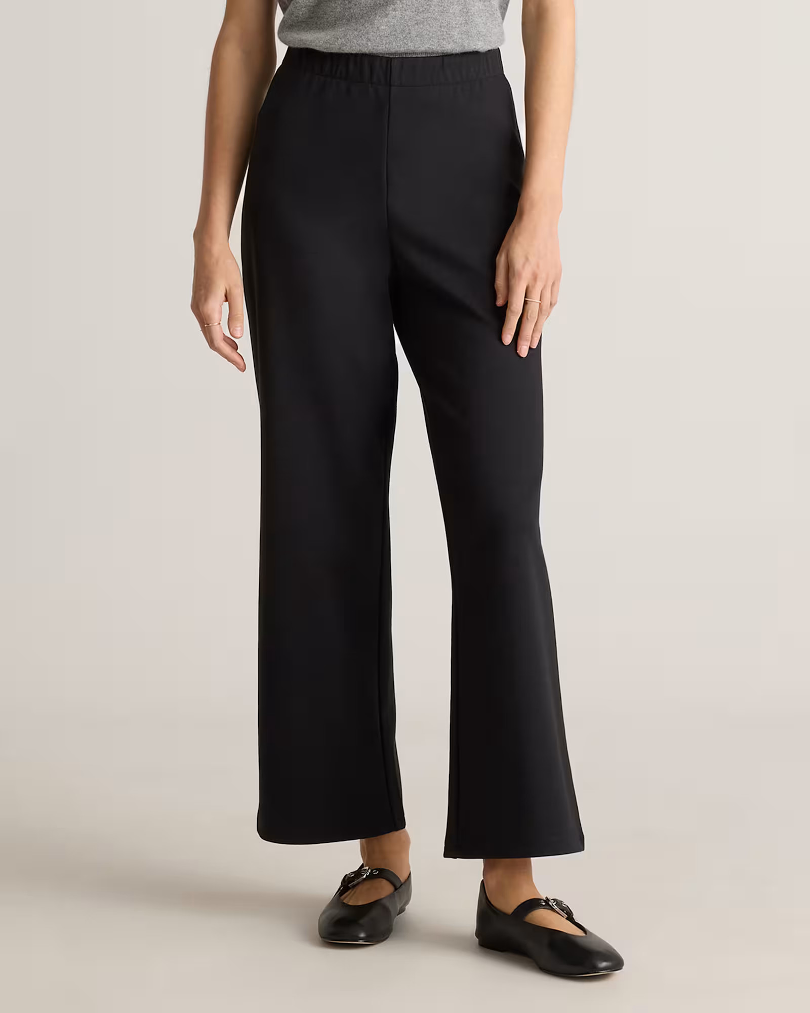 Organic Cotton Double Knit Wide Leg Pants | Quince