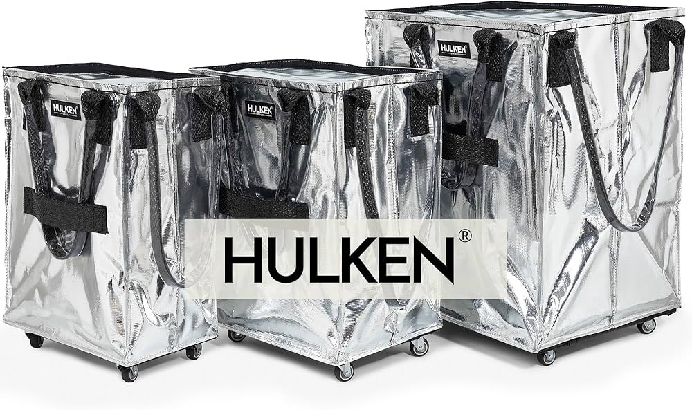 S, M, L Reusable Grocery Bags On Wheels, Rolling Totes - Folds Flat - Unbreakable Handles | Amazon (US)