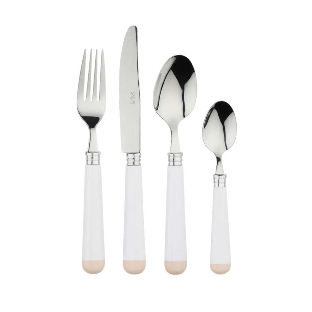 White & Beige Cutlery Set | In The Roundhouse