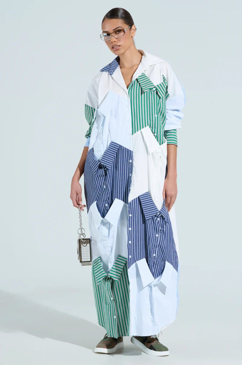 NOT YOUR BOYFRIENDS SHIRT MAXI DRESS | AKIRA