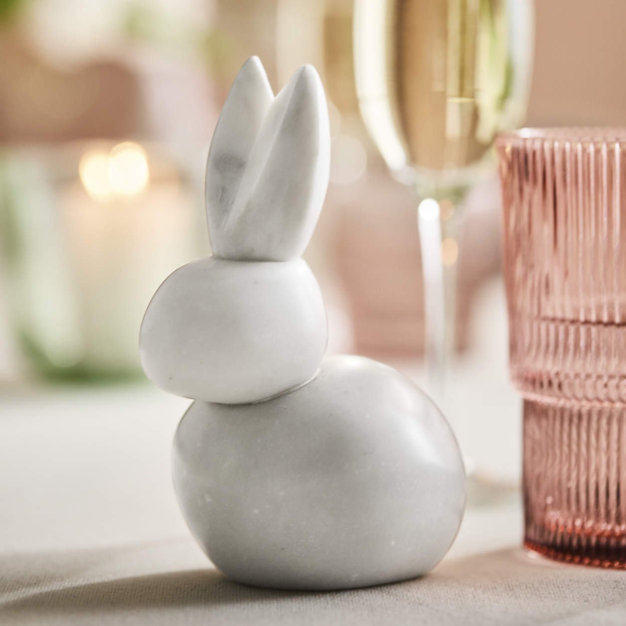 Small White Marble Easter Bunny 6" + Reviews | Crate & Barrel | Crate & Barrel