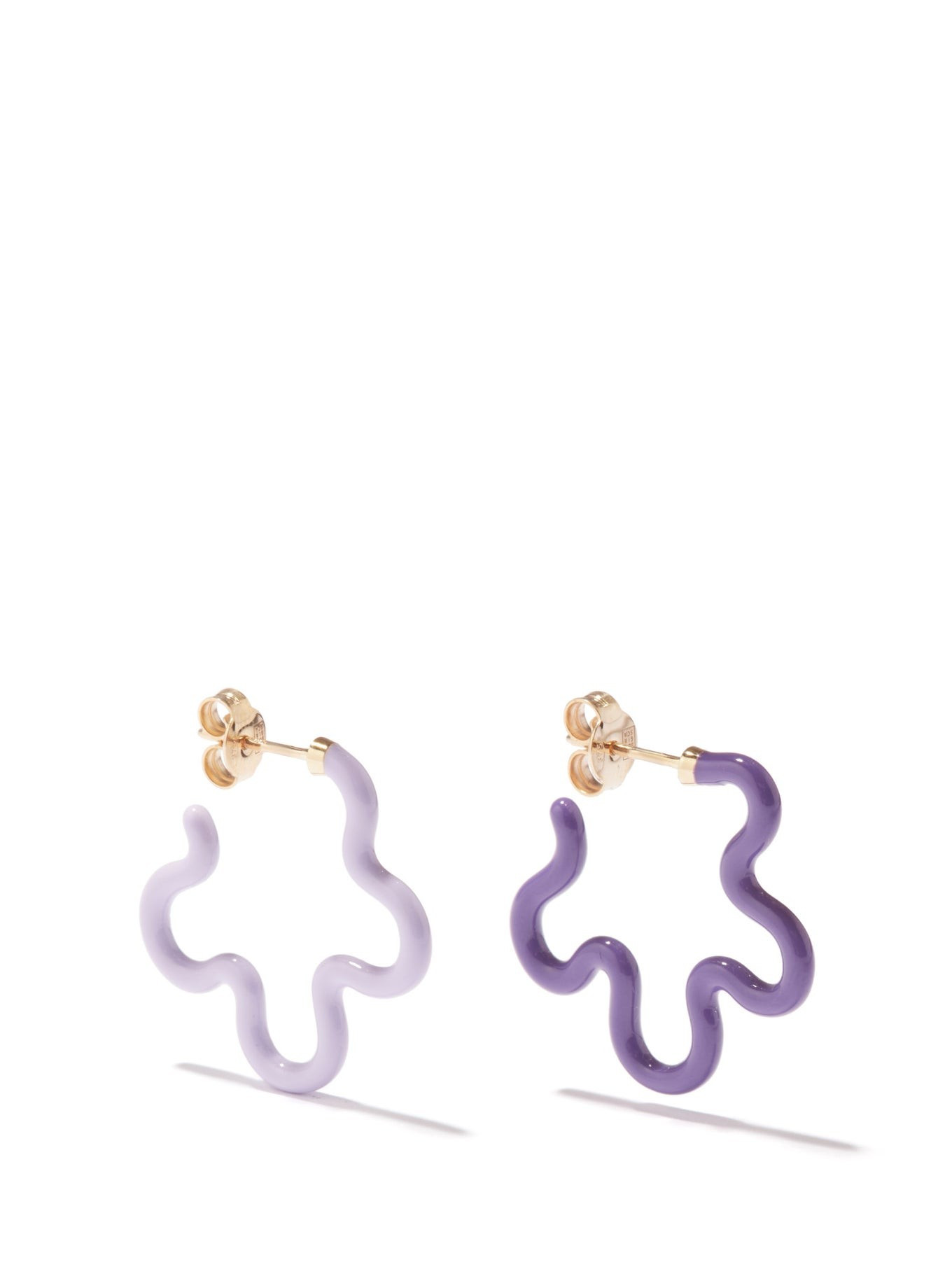 Mismatched enamel 9kt gold & silver earrings | Bea Bongiasca | Matches (US)