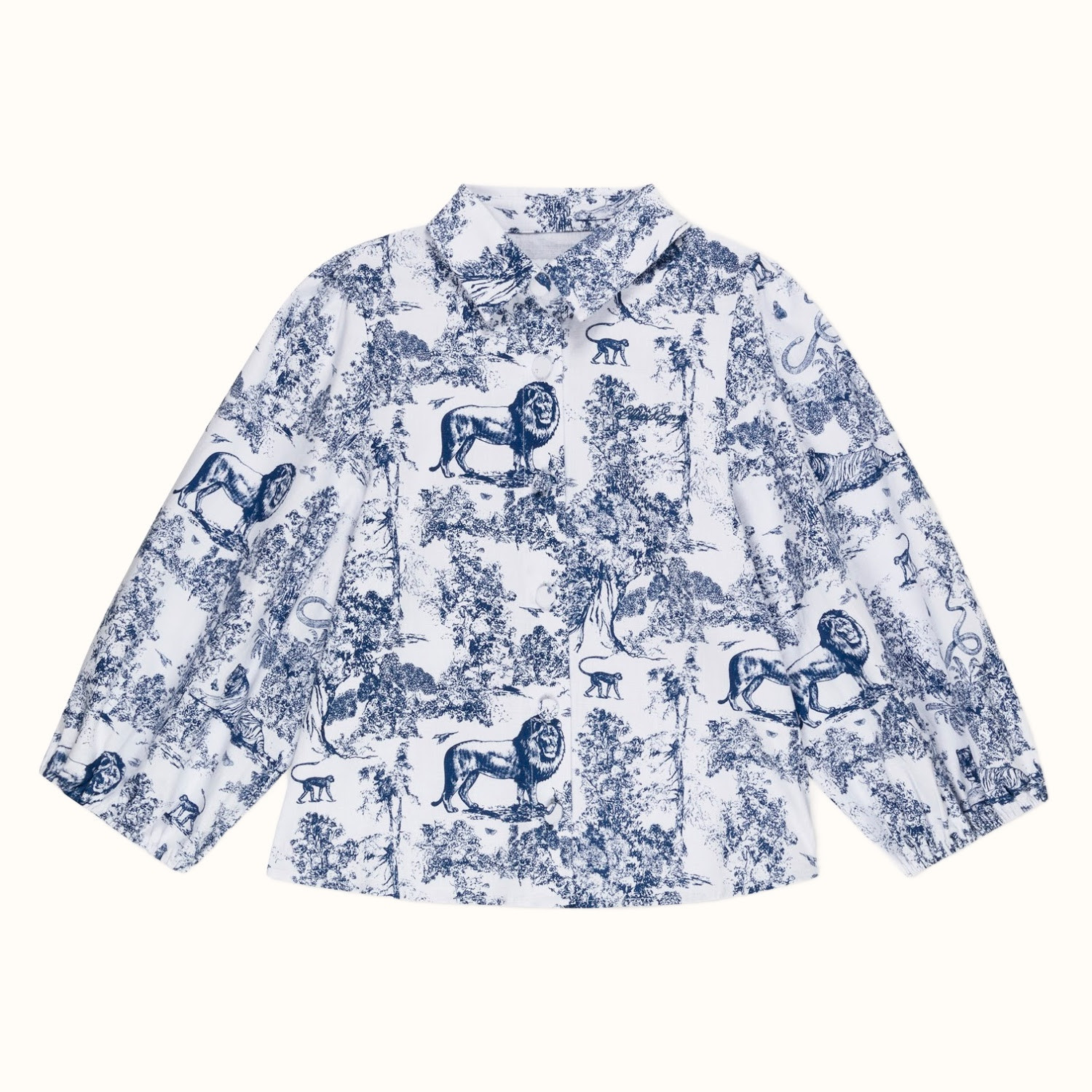 Toile Ellie Blouse - Navy | EllandEmm