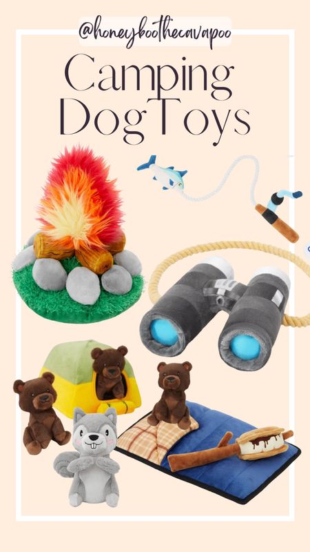 Cutest camping themed dog toys 🏕 