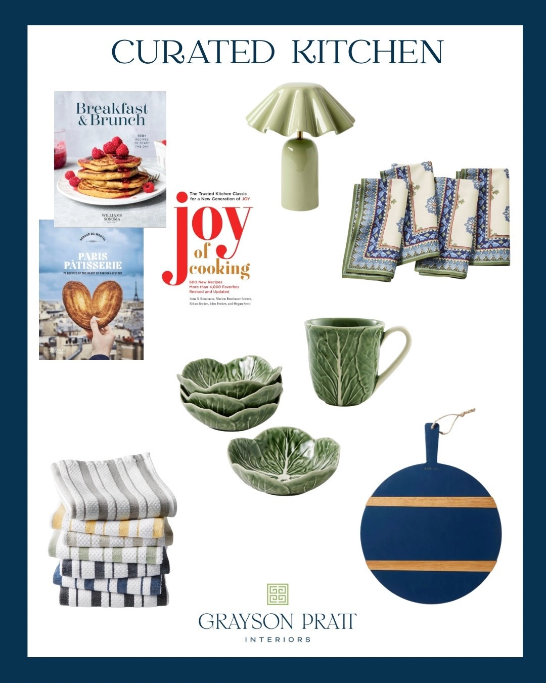 The items you select for your kitchen should be intentional, not cluttered. A beautiful cutting board, simple dish towels, and a small countertop lamp set a simple and elegant feel.

#LTKfoodie #LTKHome