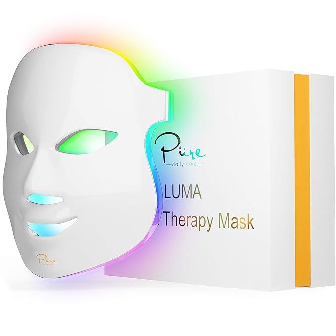 Luma LED Skin Therapy Mask - Home Skin Rejuvenation & Anti-Aging Light Therapy - 7 Color LED - Fa... | Amazon (US)