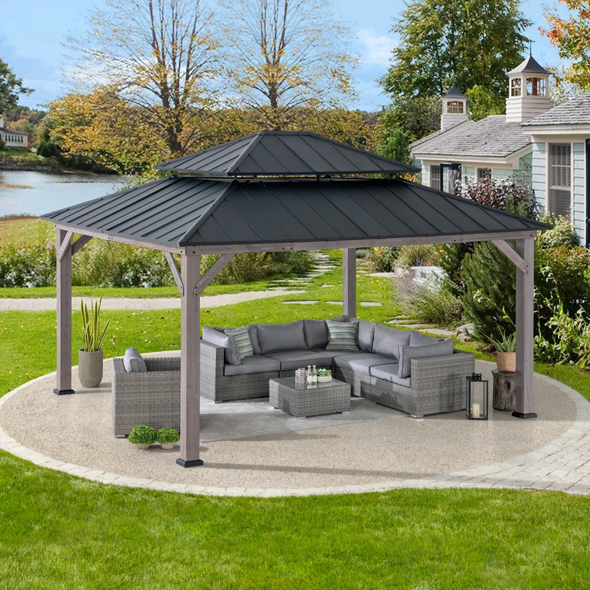 Backyard glow-up in one purchase ✨ these gazebos from the Wayfair sale are everything

#WayfairFinds #GazeboDesign #OutdoorLiving #LTKHome 

 #LTKSeasonal #LTKHome #LTKSaleAlert