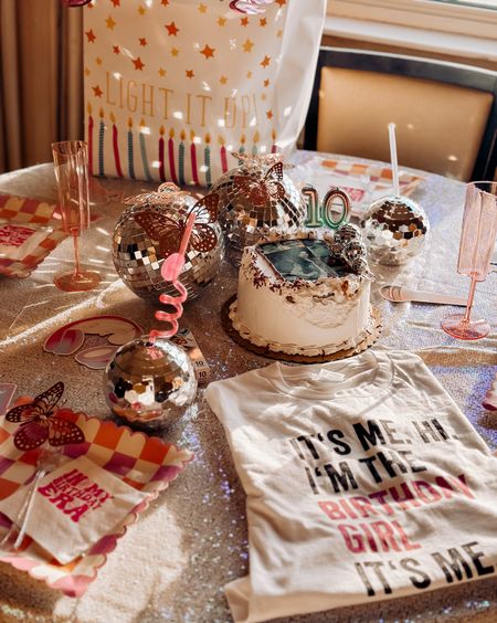 Celebrate DOUBLE DIGITS in Taylor swift style! In her birthday era 👑🥳 I linked all the birthday decor I used to celebrate our hotel bedroom for my daughters bedroom!

#LTKFamily #LTKKids #LTKParties