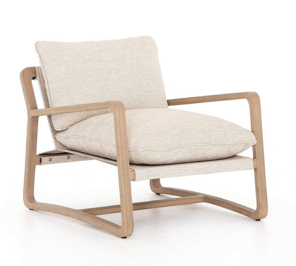 Laika Teak Outdoor Lounge Chair | Pottery Barn (US)