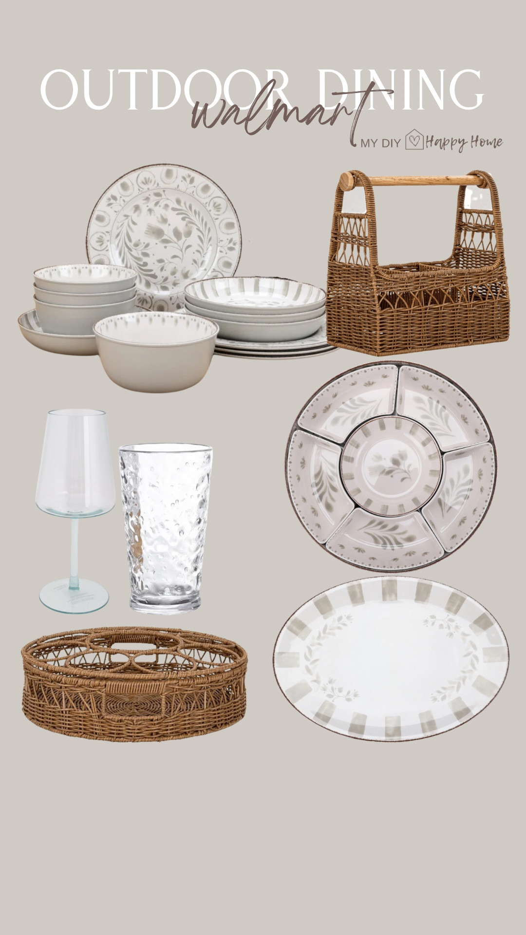 Outdoor dining finds 

Non breakable dinnerware and glassware makes these perfect for entertaining indoors or out 

#LTKSeasonal #LTKFindsUnder50 #LTKHome