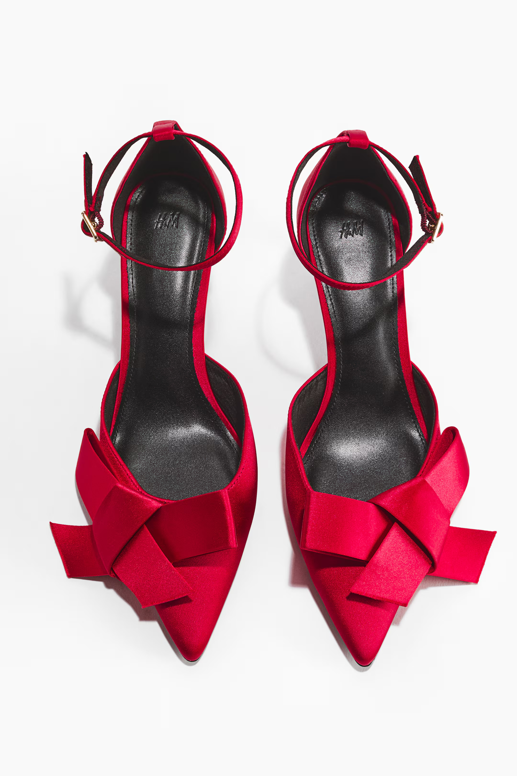 Bow-detail satin court shoes | H&M (UK, MY, IN, SG, PH, TW, HK)