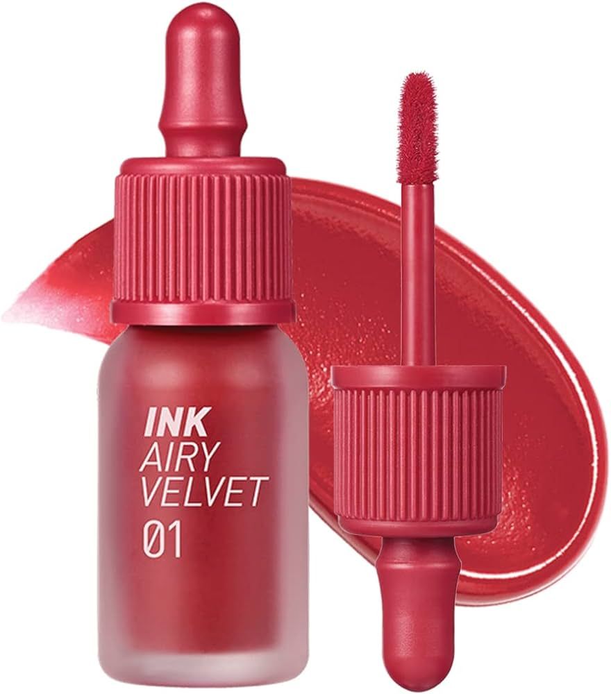 Peripera Ink Airy Velvet Lip Tint, Liquid Lip (0.14 fl oz, 001 HOTSPOT RED) | Amazon (US)