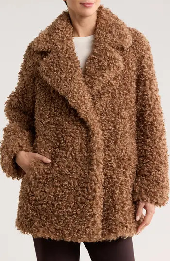 Michael Kors Curly Faux Shearling Coat | Nordstromrack | Nordstrom Rack
