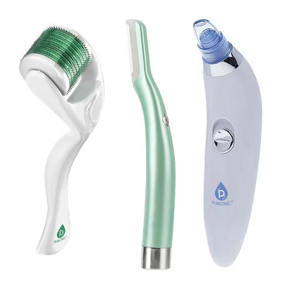 Ultimate Skin Smoothing & Rejuvenation Kit - Precision Dermaplaning Hair Remover Tool, Pore Vacuum Blackhead Remover, and Micro Needle Derma Roller | Target