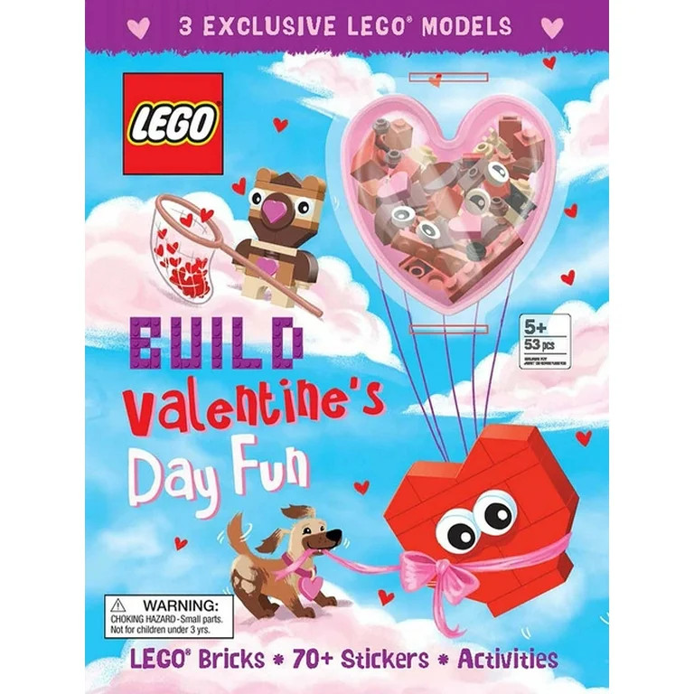 Activity Book with Minifigure: LEGO Books: Build Valentine's Day Fun! (Paperback) | Walmart (US)