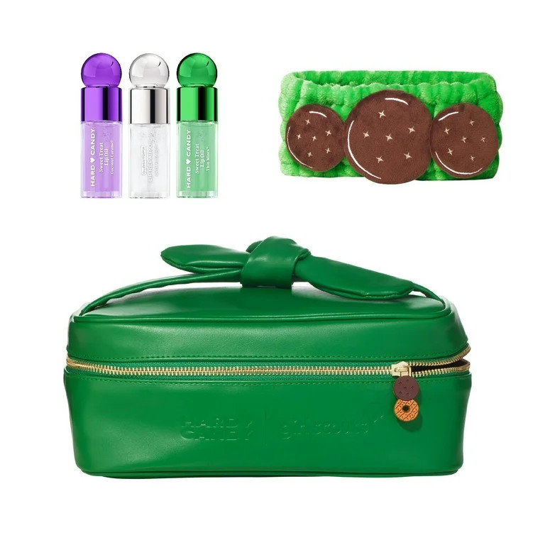 Hard Candy x Girl Scouts Thin Mint Essential Kit, Makeup Bag, Travel Kit, Lip Oil, Headband, 5 pi... | Walmart (US)