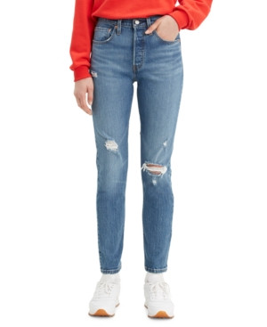 Levi's Women's 501 Distressed Skinny Jeans | Macys (US)