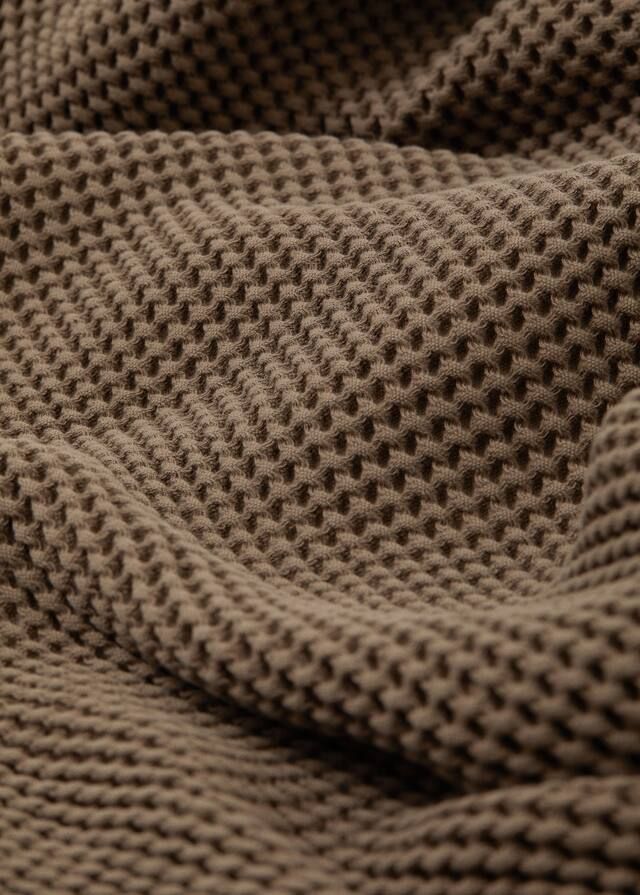 Waffle knit-effect blanket | MANGO (UK)