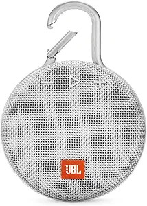 JBL Clip 3, Steel White - Waterproof, Durable & Portable Bluetooth Speaker - Up to 10 Hours of Pl... | Amazon (US)