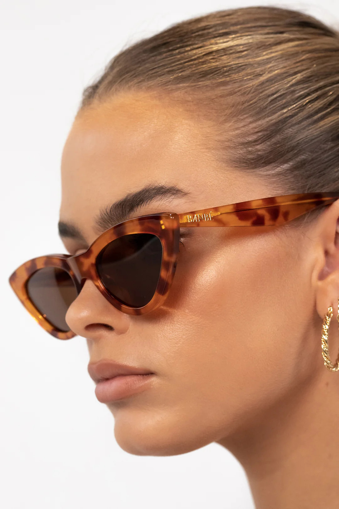 BANBE The Linda Cat Eye Sunglasses Maple | Hello Molly (AU)