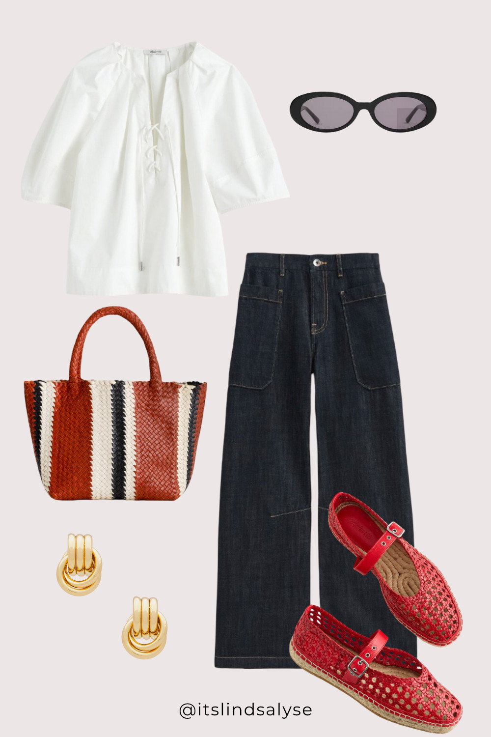 a little fall transition outfit I love! These pull on jeans are super comfy (think sweats) and paired with these red flats it's the perfect outfit.  

 #LTKSeasonal #LTKFindsUnder100 #LTKStyleTip