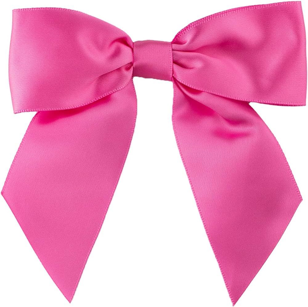 7Rainbows 20pcs Boutique 4.5" Hot Pink Satin Ribbon Bows for Craft Sewing Scrapbooking Wedding an... | Amazon (US)