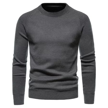 kpoplk Men s Pullover Sweaters Warm Turtleneck Sweater Men Pullovers Outwear Slim Knitted Sweater(Gr | Walmart (US)
