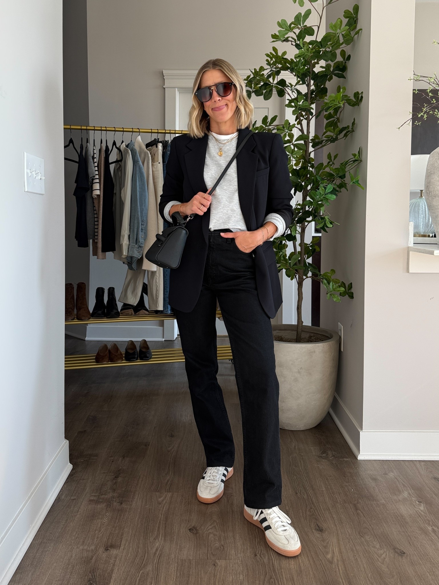 Wearing 26/regular jeans, small tee, medium sweatshirt, 4 blazer, sneakers tts 

#LTKOver40 #LTKFindsUnder100 #LTKStyleTip