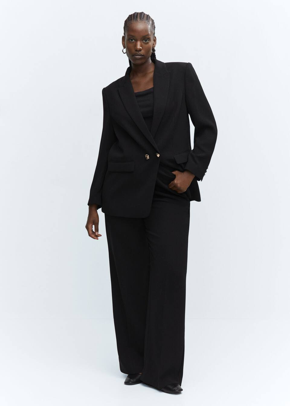 open: Pantaloni neri donna (165) | Mango Italia | Mango IT