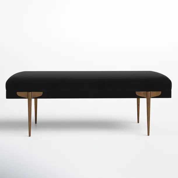 Amplitude Velvet Upholstered Bench | Wayfair North America