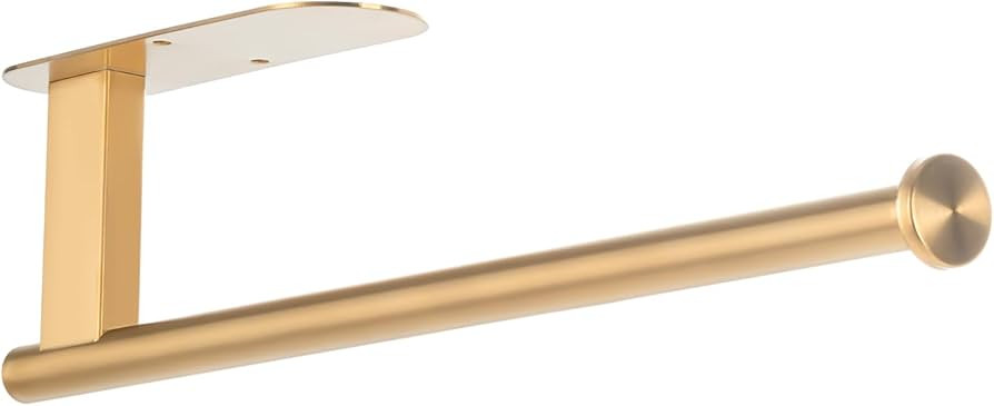 Honmein Paper Towel Holder, Upgrade SUS304 Stainless Steel Paper Towel Holder Under Cabinet, Bend... | Amazon (US)