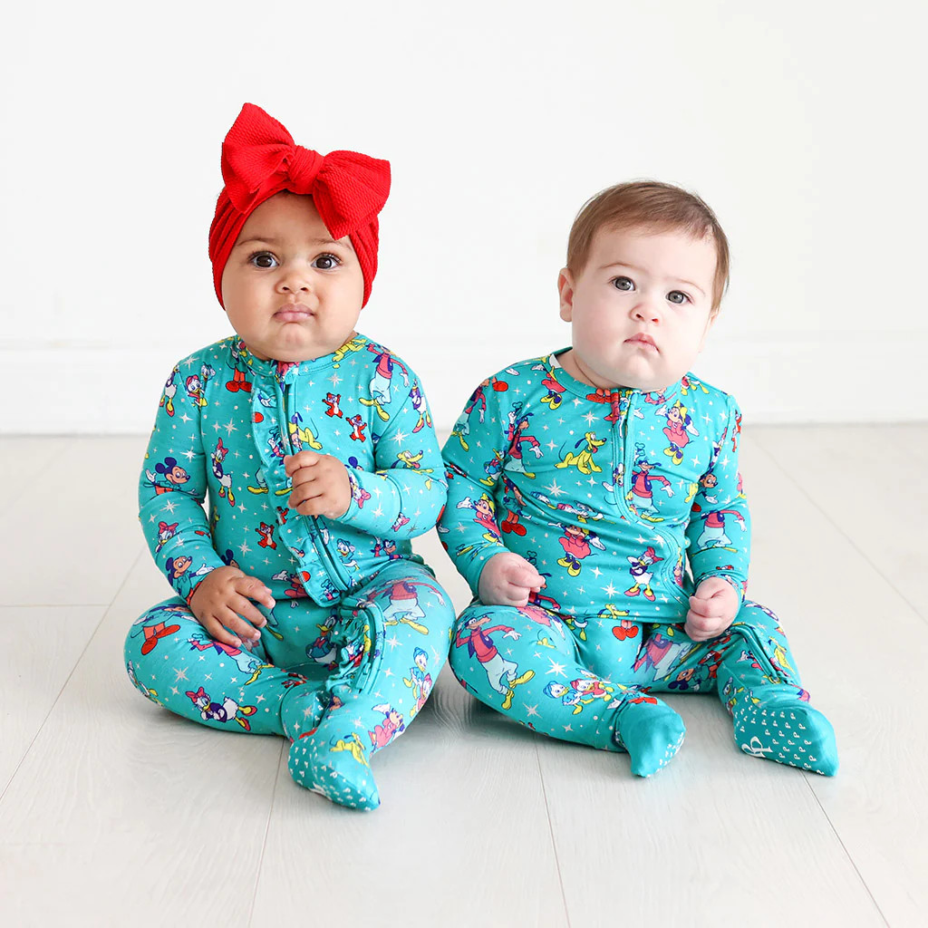 D100 Blue Baby Girl Sleeper | Disney100 | Posh Peanut