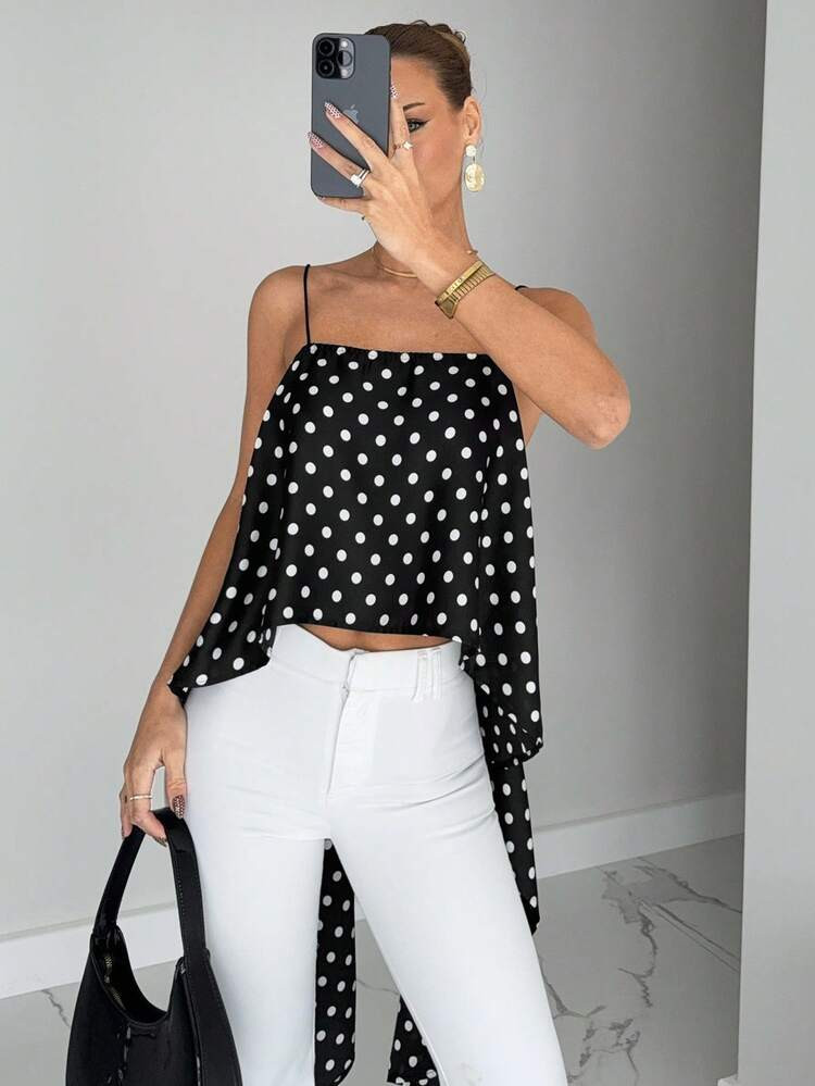 Polka Dot Top | SHEIN