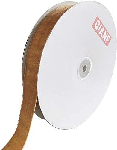 QIANF Velvet Ribbon, 1 1/2-Inch by 25-Yard Spool (Khaki) | Amazon (US)
