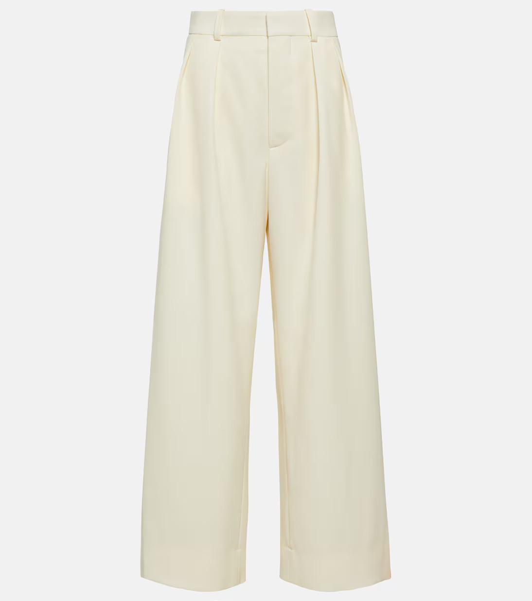 Low-rise wide-leg wool pants | Mytheresa (US/CA)