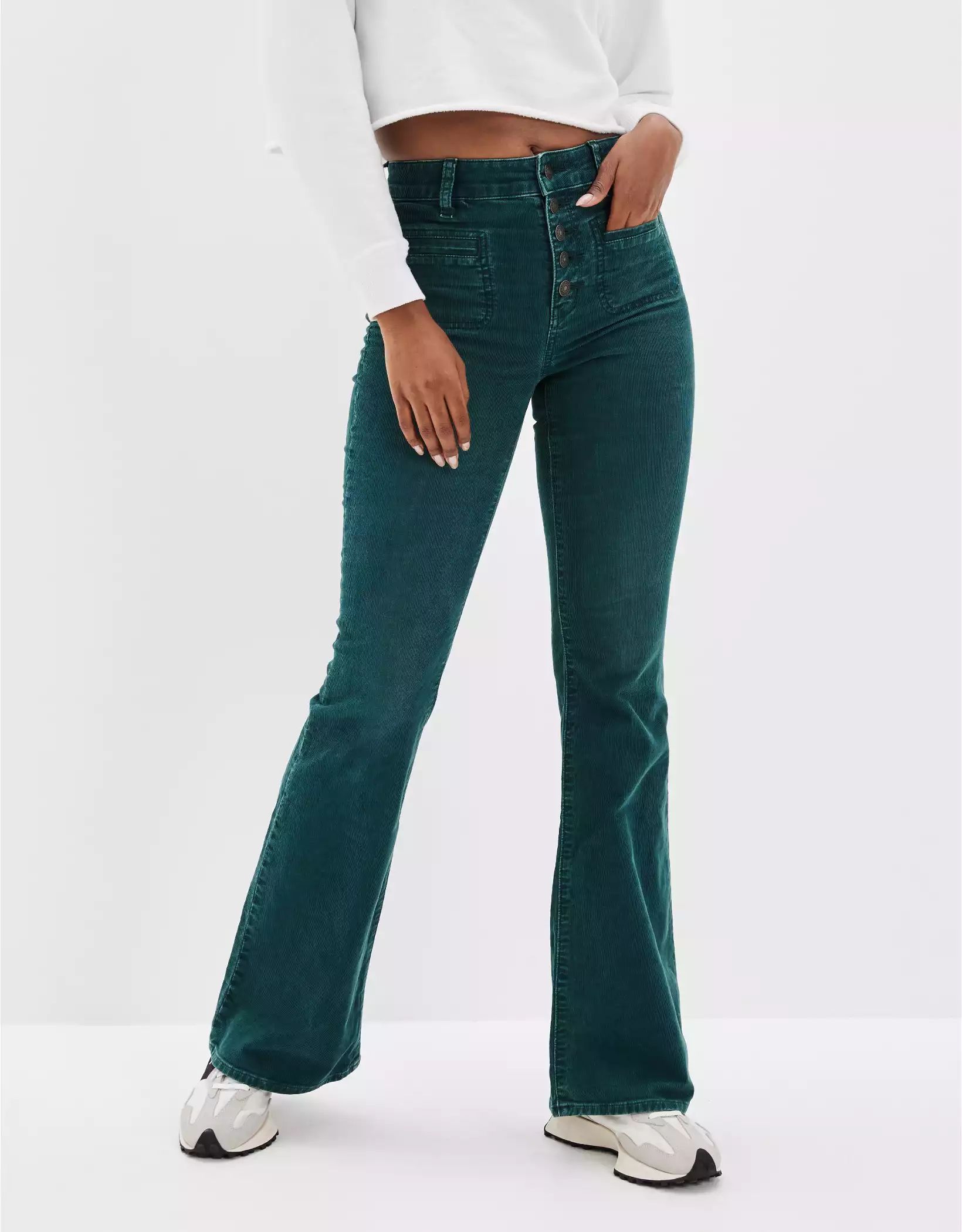 AE Stretch Corduroy Super High-Waisted Flare Pant | American Eagle Outfitters (US & CA)