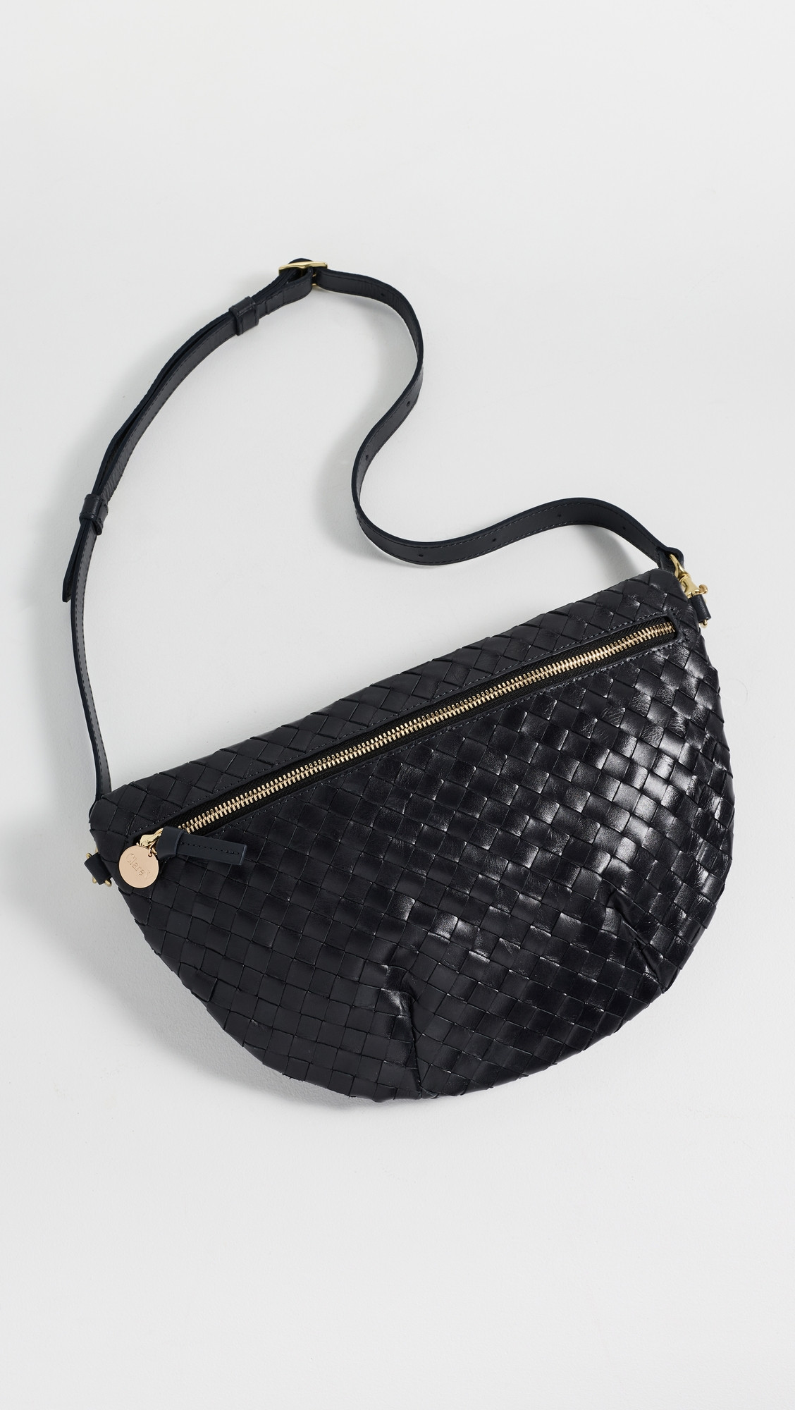 Clare V. Grande Fanny Woven Leather Belt Bag Twilight One Size | Shopbop