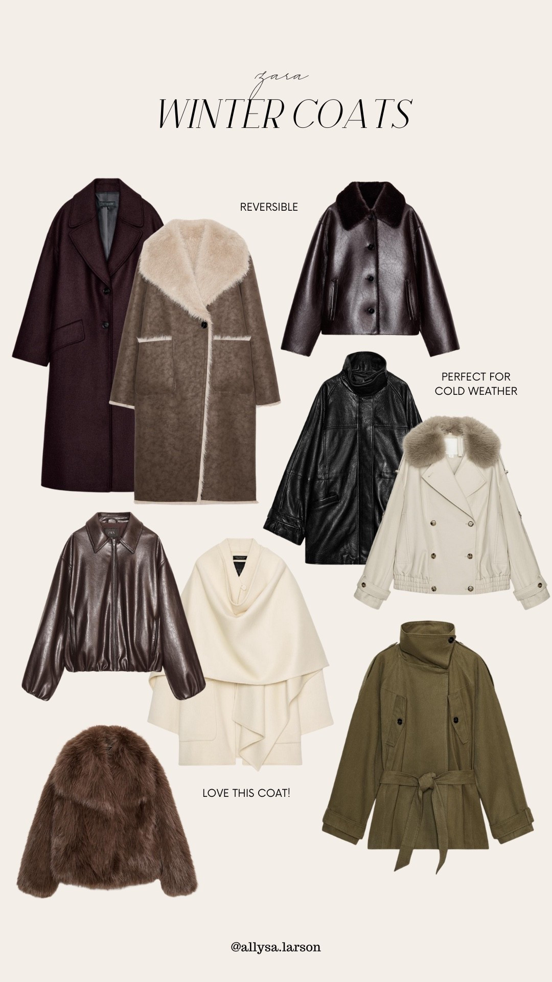 Sharing some of my favorite fall/winter coats from Zara 

#LTKFindsUnder100 #LTKSeasonal #LTKStyleTip