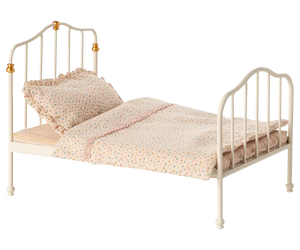 MAILEG Vintage bed, Mouse - Off white | Persnickety