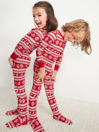 Unisex Matching Printed One-Piece Footed Pajamas for Toddler & Baby | Old Navy (US)