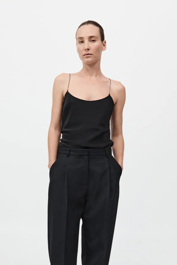 Fine Chain Silk Cami - Black | St. Agni (US, UK, EU)
