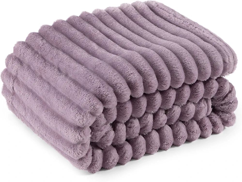 Bedsure Light Purple Fleece Blanket for Couch - Super Soft Cozy Blankets for Women, Cute Small Bl... | Amazon (US)
