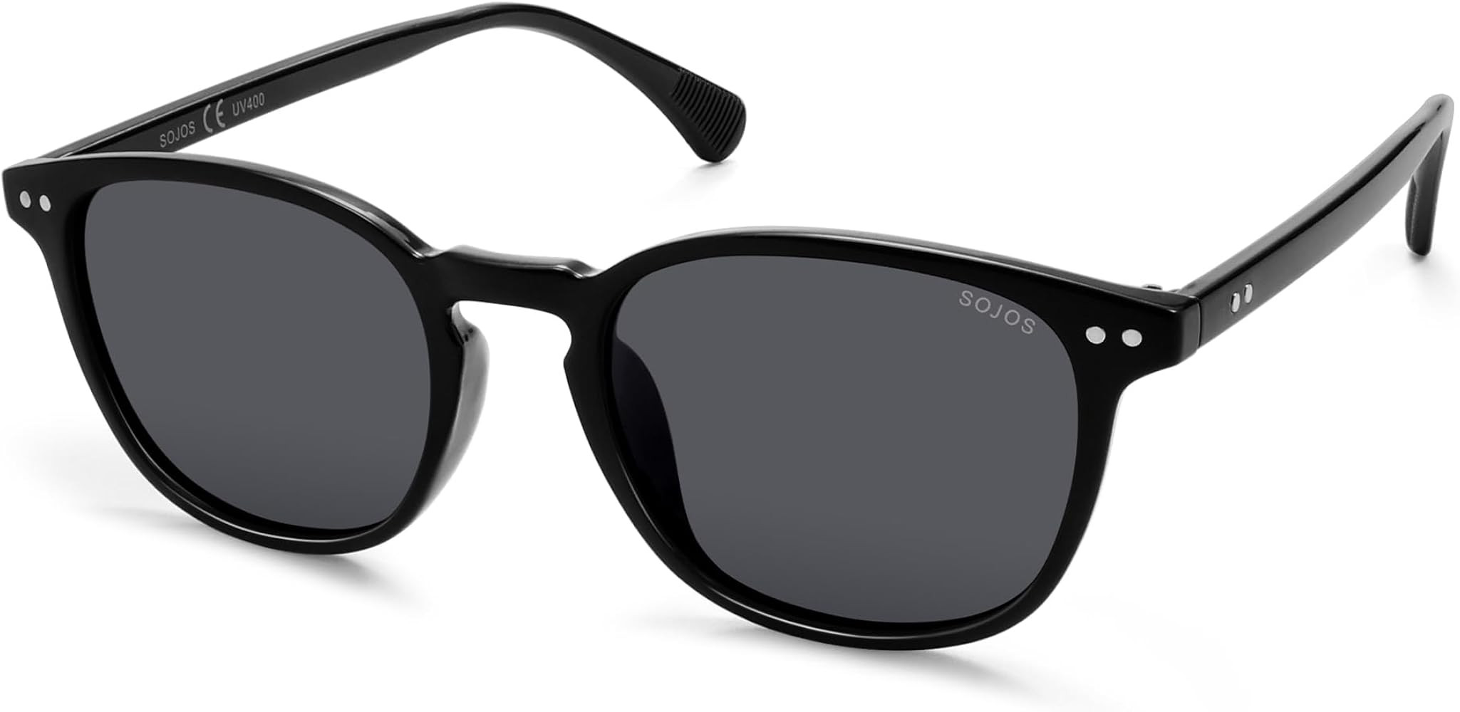 SOJOS Small Rounded Square Polarized Sunglasses for Women Men Vintage Style UV400 Lens SJ2637 | Amazon (US)